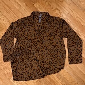 Auden Leopard Print 2 Piece Pajama Set